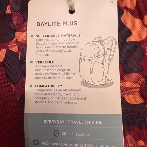 Osprey Daylite Plus Backpack - Kakio Pink - Picture 7 of 7